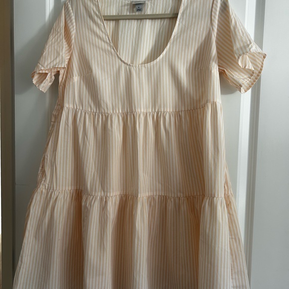 a new day Dresses & Skirts - A New Day Pink and White Striped Top